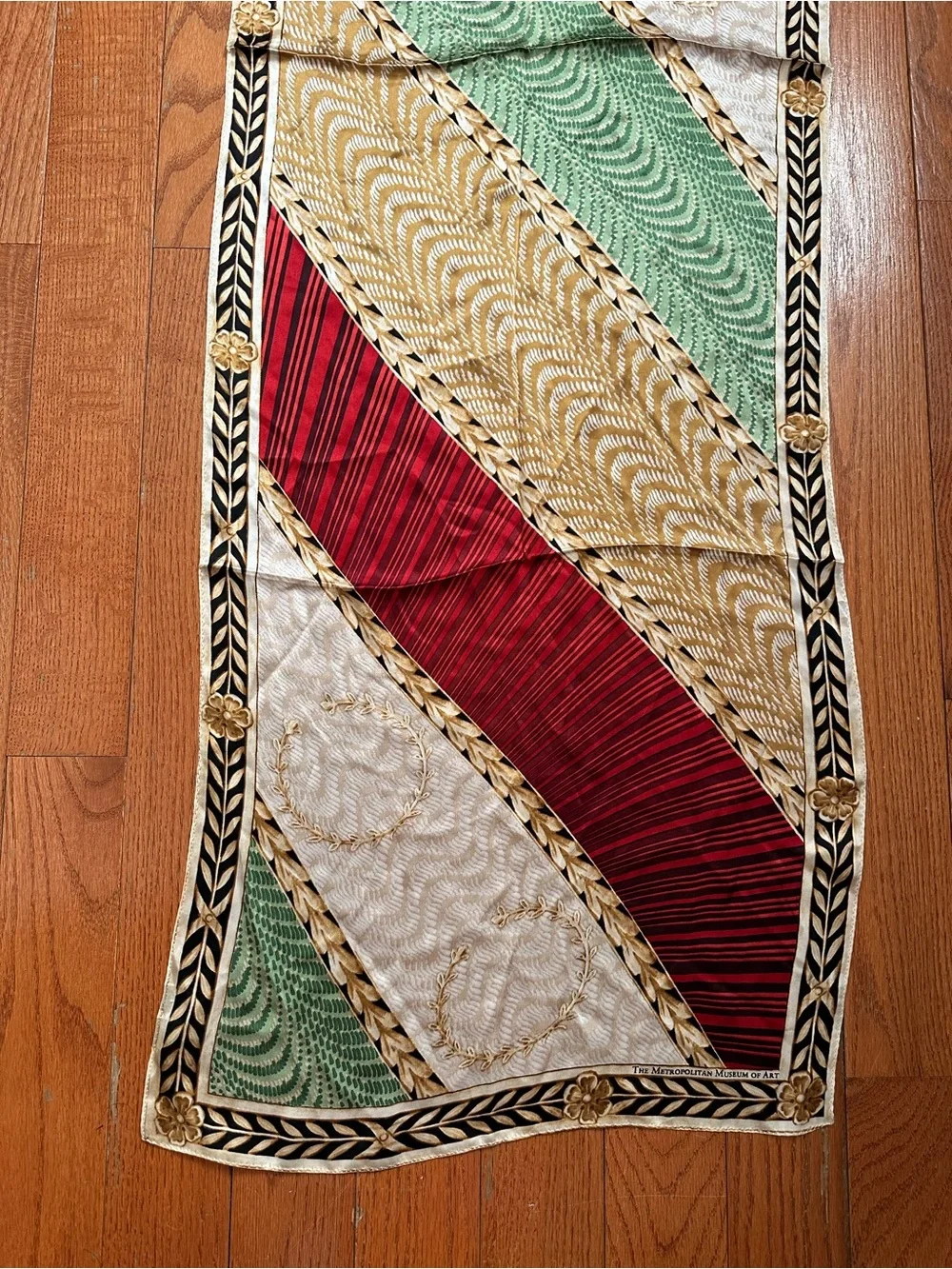 The Metropolitan Museum of Art Exclusive 100% Silk Oblong Scarf 19x62 Art Print